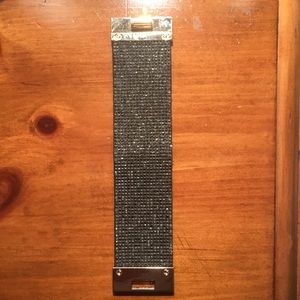 Nordstrom black cuff bracelet with black diamonds